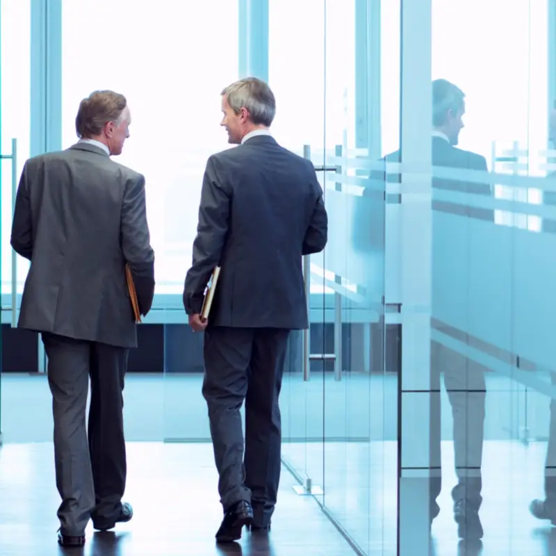 CPA advisors meeting personally with a client in Glendale