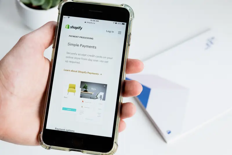 E-commerce accountant reviewing online sales records for Shopify and Amazon sellers